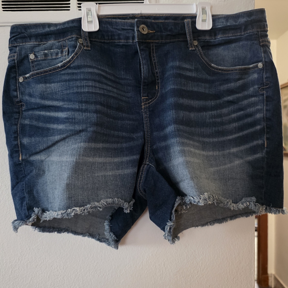 Torrid Dark Blue Denim Shorts